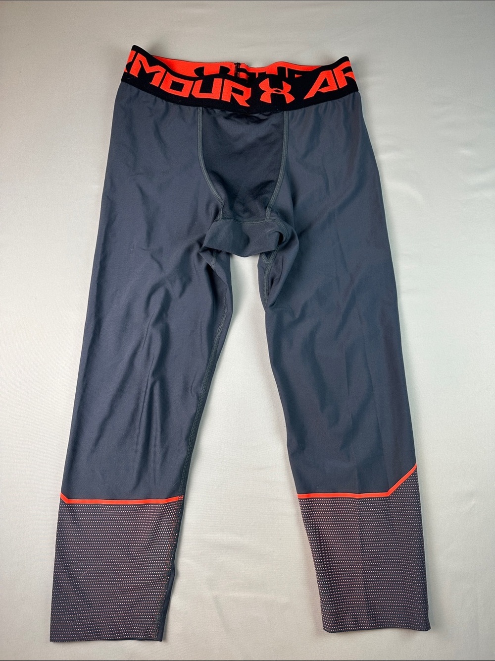 Under Armour Men's Compression Leggings Pants Training Dark Gray Medium